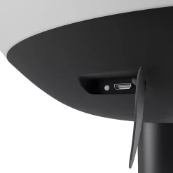 Lampe extérieure LED intégrée Boule 200lm 3W IP54 28x16cm Gris