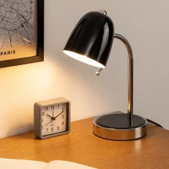Lampe Izan - métal H36 cm - Noir- Atmosphera