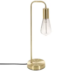 Lampe Keli dorée - métal H45 cm - Atmosphera