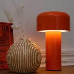 Lampe LED à poser orange MIRA - HAPPY GARDEN