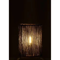 Lampe led en métal noir 13.5x13.5x20 cm