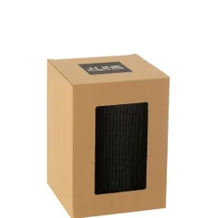 Lampe led en métal noir 13.5x13.5x20 cm