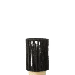 Lampe led en métal noir 10.5x10.5x16 cm