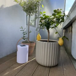 Lampe LED Lucia 23 cm blanche IP44