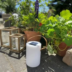 Lampe LED Lucia 23 cm blanche IP44