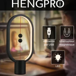 Lampe LED rechargeable à poser HENGPRO