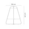 Lampe LED rechargeable Tipi Zafferano - Tactile, Intérieur et Extérieur IP65, Design Moderne Sans fil Noir