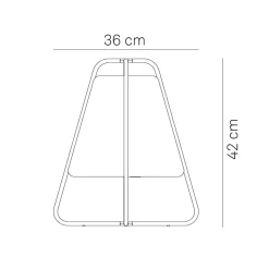 Lampe LED rechargeable Tipi Zafferano - Tactile, Intérieur et Extérieur IP65, Design Moderne Sans fil Noir