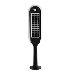 Lampe LED solaire de jardin 400 lumens, avec double panneau solaire et détecteur de mouvement