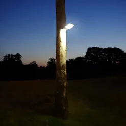 Lampe LED Solaire 3W 370 Lumens LI ION 6000K Applique Blanc exterieure avec detecteur de mouvement ASLO