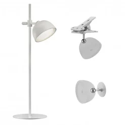 Lampe Magnetika rechargeable 20h d'autonomie USB-C Table Pince ou Murale avec accessoires inclus