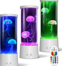 Lampe méduse en forme de méduse à changement de couleur blanc