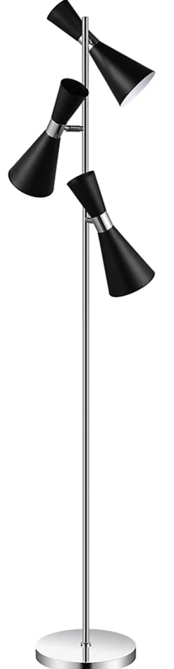 Lampe Mengame 3 ampoules E14 IP20 noir