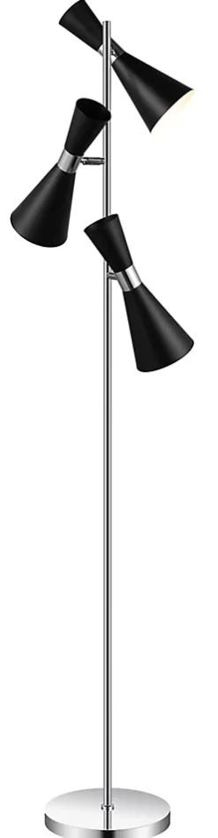 Lampe Mengame 3 ampoules E14 IP20 noir