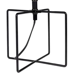 Lampe métal ajouré Calathéa noir