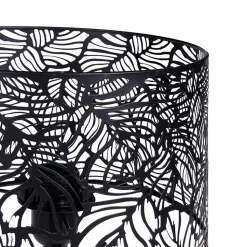 Lampe métal ajouré Calathéa noir