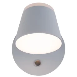 Lampe murale à accu ', env 12 x 14,5 cm, en métal blanc, pour l'intérieur