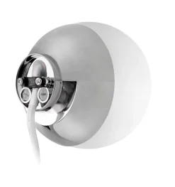 Lampe murale à miroir rond avec lumière blanche neutre (4000K) - 9cm - Modèle Alpha Round