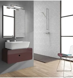 Lampe murale LED à crochets multiples pour miroir de salle de bain - Lumière blanche froide (5700K) - 28.4cm - Modèle haut