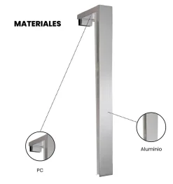 Lampe murale LED pour miroir de salle de bain - Lumière blanche froide (5700K) - 29 x 1,4 x 2,6 cm - Modèle Nova