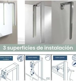 Lampe murale LED pour miroir de salle de bain - Lumière blanche froide (5700K) - 29 x 1,4 x 2,6 cm - Modèle Nova