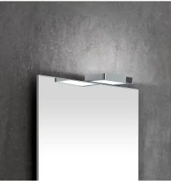 Lampe murale LED multi crochets pour miroir de salle de bain - Lumière blanche froide (5700K) - 11cm - Pisces Model