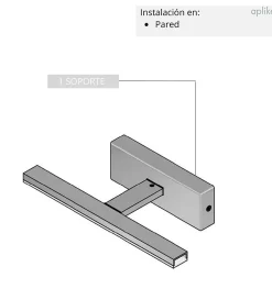 Lampe murale LED multi crochets pour miroir de salle de bain - Lumière blanche froide (5700K) - 80cm - Pegasus Model