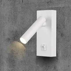 Lampe Murale 2W avec Interrupteur Blanc - Blanc Chaud 2300K - 3500K - SILAMP
