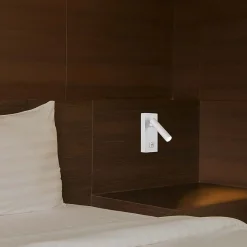 Lampe Murale 2W avec Interrupteur Blanc - Blanc Chaud 2300K - 3500K - SILAMP