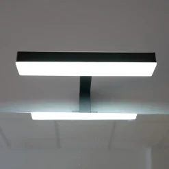 Lampe Pour Installation Bord De Miroir Avec Support Noir - Nettuno