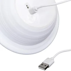 Lampe ronde avec support en bois Saturne