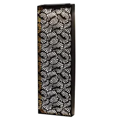 Lampe solaire / décorative 'Ima' en métal noir, blanc chaud, avec capteur crépusculaire, hauteur environ 61,7 cm, pour l'extérieur