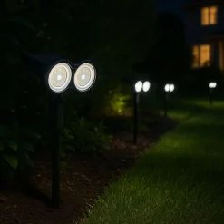 Lampe Solaire à Piquet IP44 80lm - Blanc Froid 6000K - 8000K - SILAMP