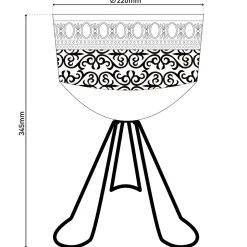 Lampe solaire décorative à LED avec pied, hauteur 34,5 cm, pour l'extérieur, en métal et plastique de couleur rouille, LED fixes