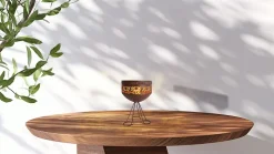 Lampe solaire décorative à LED avec pied, hauteur 34,5 cm, pour l'extérieur, en métal et plastique de couleur rouille, LED fixes