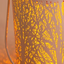 Lampe solaire décorative LED blanche