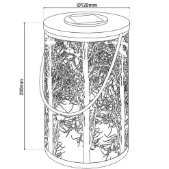 Lampe solaire décorative LED blanche