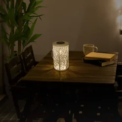 Lampe solaire décorative LED blanche