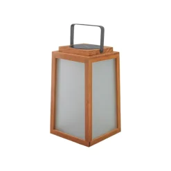 Lampe solaire design AURA SOLAIRE - Bois & Verre - USB rechargeable - 2 couleurs - 3 intensités