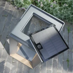 Lampe solaire LED en aluminium Anthracite PIANA