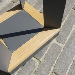 Lampe solaire LED en aluminium Anthracite PIANA