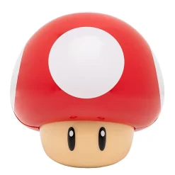 Lampe Super Mario rouge, veilleuse décorative champignon 3D et sons, l.12,5 x H.12 cm sans fil, Paladone