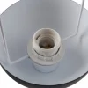 Lampe sur Pied au Design Nordique Classique Noir avec Abat-jour et Base Parabolique Douille E27 pour Salon Salle à Manger Chambre