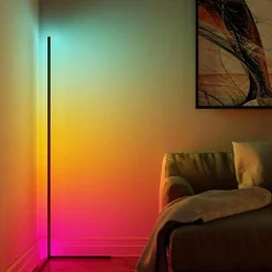 Lampe sur Pied Connectée WiFi RGBW 142cm avec Télécommande - SILAMP