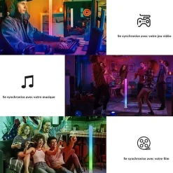 Lampe sur Pied Connectée WiFi RGBW 90cm 22W - SILAMP