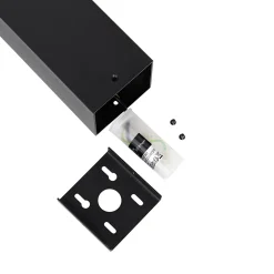 Lampe sur pied extérieur denmark - 1 lumière - L 8.3 cm - Noir - Moderne - Éclairage extérieur