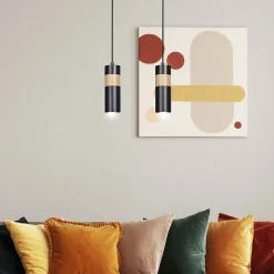 Lampe suspendue AKARI 2 BLACK, Emibig Lighting, Fabriqué en EU