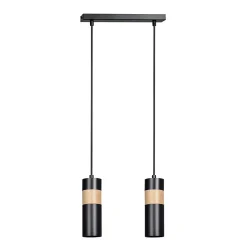 Lampe suspendue AKARI 2 BLACK, Emibig Lighting, Fabriqué en EU
