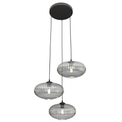 Lampe suspendue COCO 3 BL PREM GRAFIT , Emibig Lighting, Fabriqué en EU