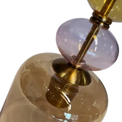 Lampe suspendue de plafond ambrée Light Prestige Tropea 1 x E27 1 pc.